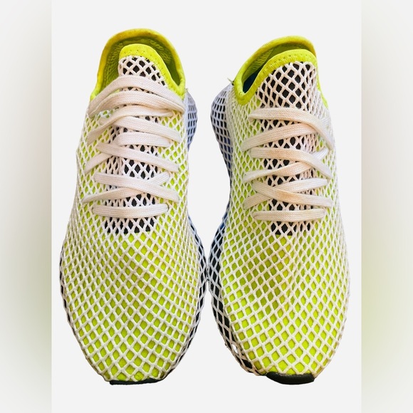 SOLD. ADIDAS mens B2779 slime lime green Deerupt Running Sneakers athletic shoes - Picture 5 of 13